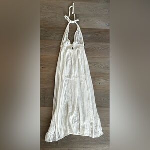 LoveShackFancy White Backless Dress